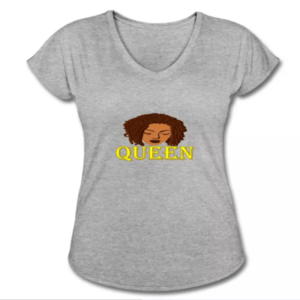 natural hair tee queen with twists