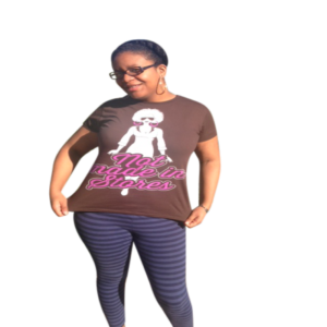 Not Made In Stores | Afro Pink Hoop Earrings Tee | Sunglasses