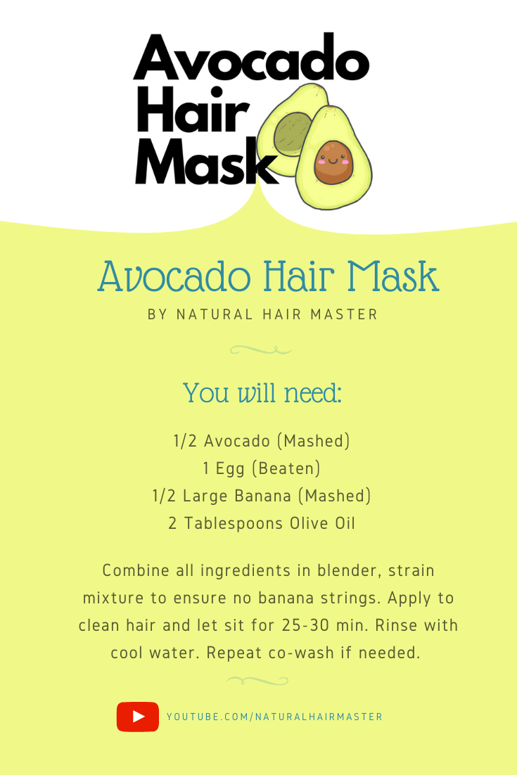 Avocado Hair Mask Recipe | Natural Hair Recipes
