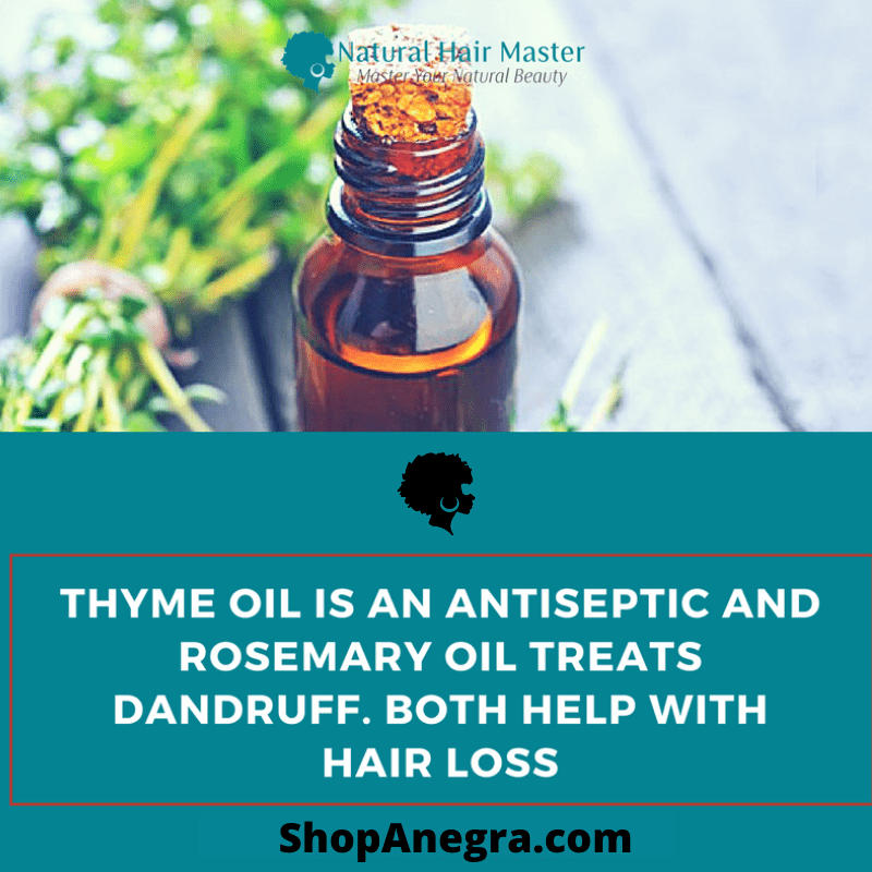 Essential Oils For Natural Hair | Peppermint oil | essential oils for natural hair | rosemary oil | tea tree oil | thyme oil | dry hair | treat hair | treat scalp | diy hair oil treatments natural hair