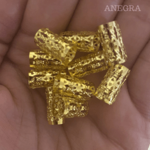 30 Long Gold Adjustable Braid Cuffs For Braids & Dreadlocks | Decorative Braid Clips For Hair