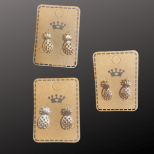 Mini Pineapple Stud Earrings | Cute Dainty Pineapple Fruit Jewelry | Minimalist Rose Gold Silver Pineapple Gift For Her Sister Mom Grandma