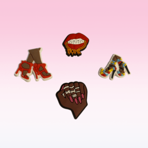 Dope Black Girl Fashion Shoe Charm Collection | Heels Chains and Rings Croc Shoe Clip