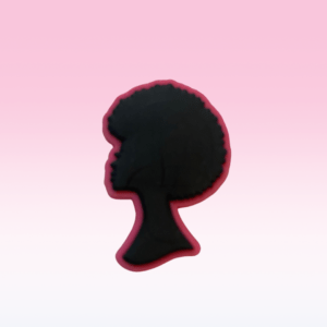 Cameo Afro Shoe Charm | Natural Hair African Afrocentric Croc Shoe Clip