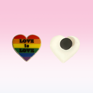Love Is Love Rainbow Heart Shoe Charm | Croc Shoe Clip