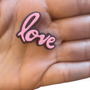 Love Shoe Charm | Pink Love Croc Shoe Clip